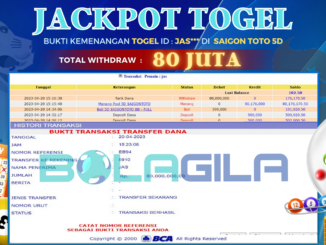 bukti jp bolagila #109