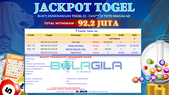 bukti jp bolagila #466