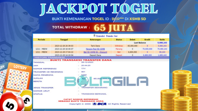 BUKTI JP BOLAGILA #583