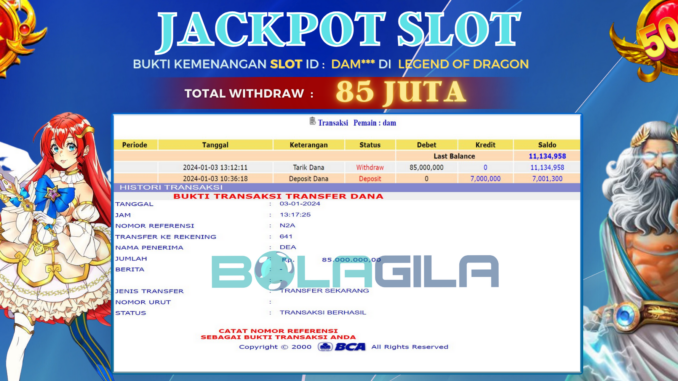 BUKTI JP BOLAGILA #595